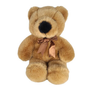 Vintage American Wego Brown Teddy Bear Plush Stuffed Animal 14"